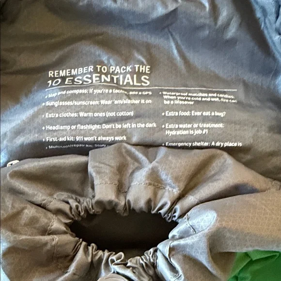 REI Forest Green Passage 38 Outdoor Backpack - Picture 3 of 3